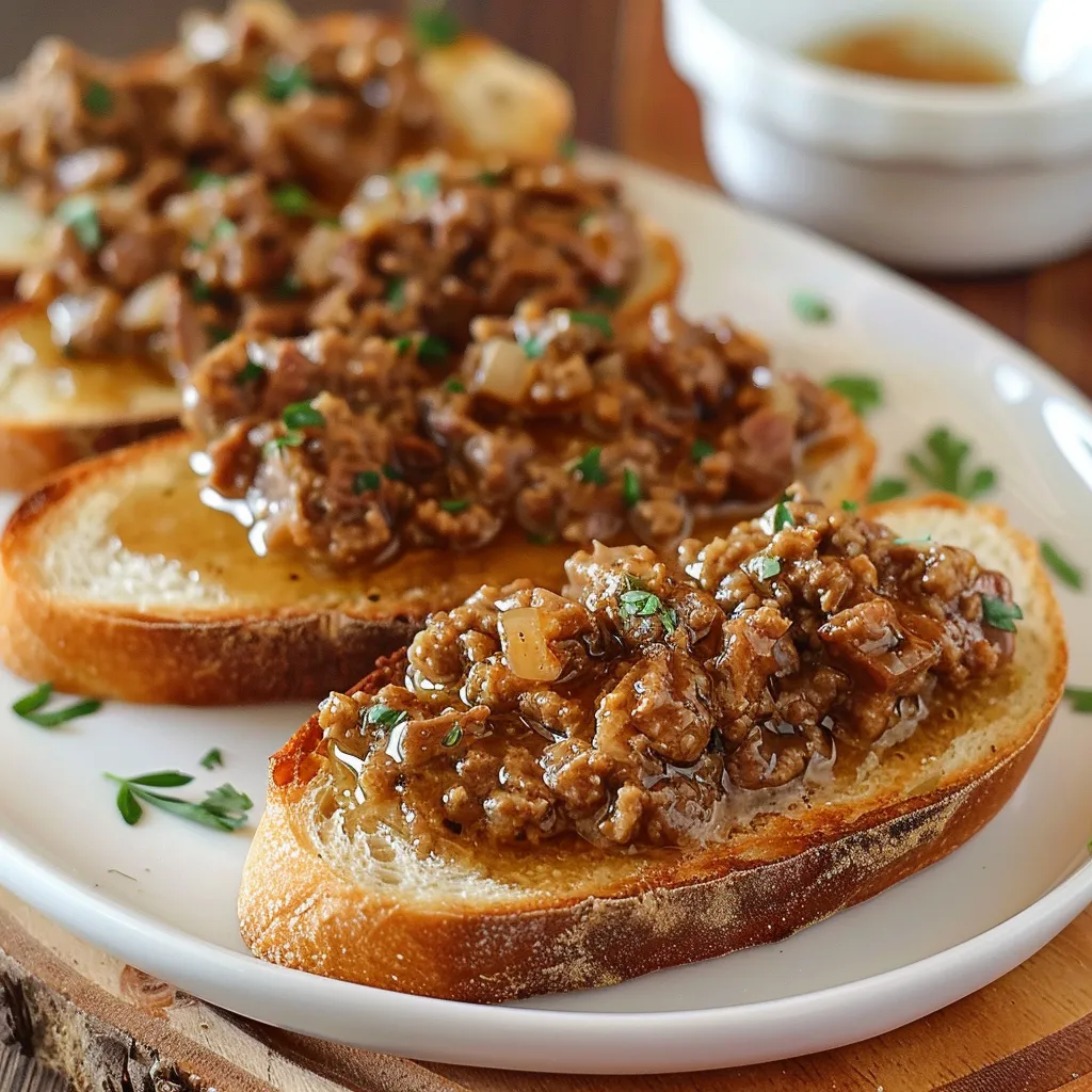 Tartines de cretons gourmands avec porc et lait