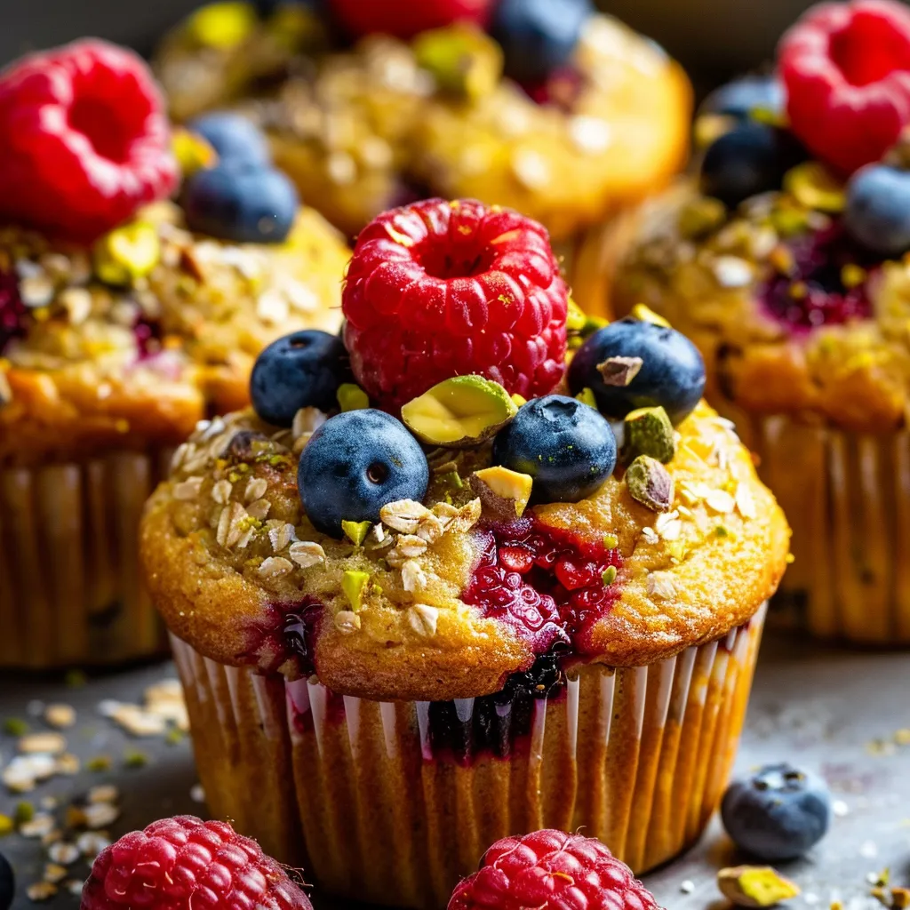 Gourmands petits muffins fruits