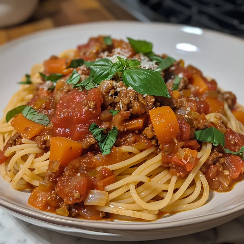 Spaghettis bolognaises veggie