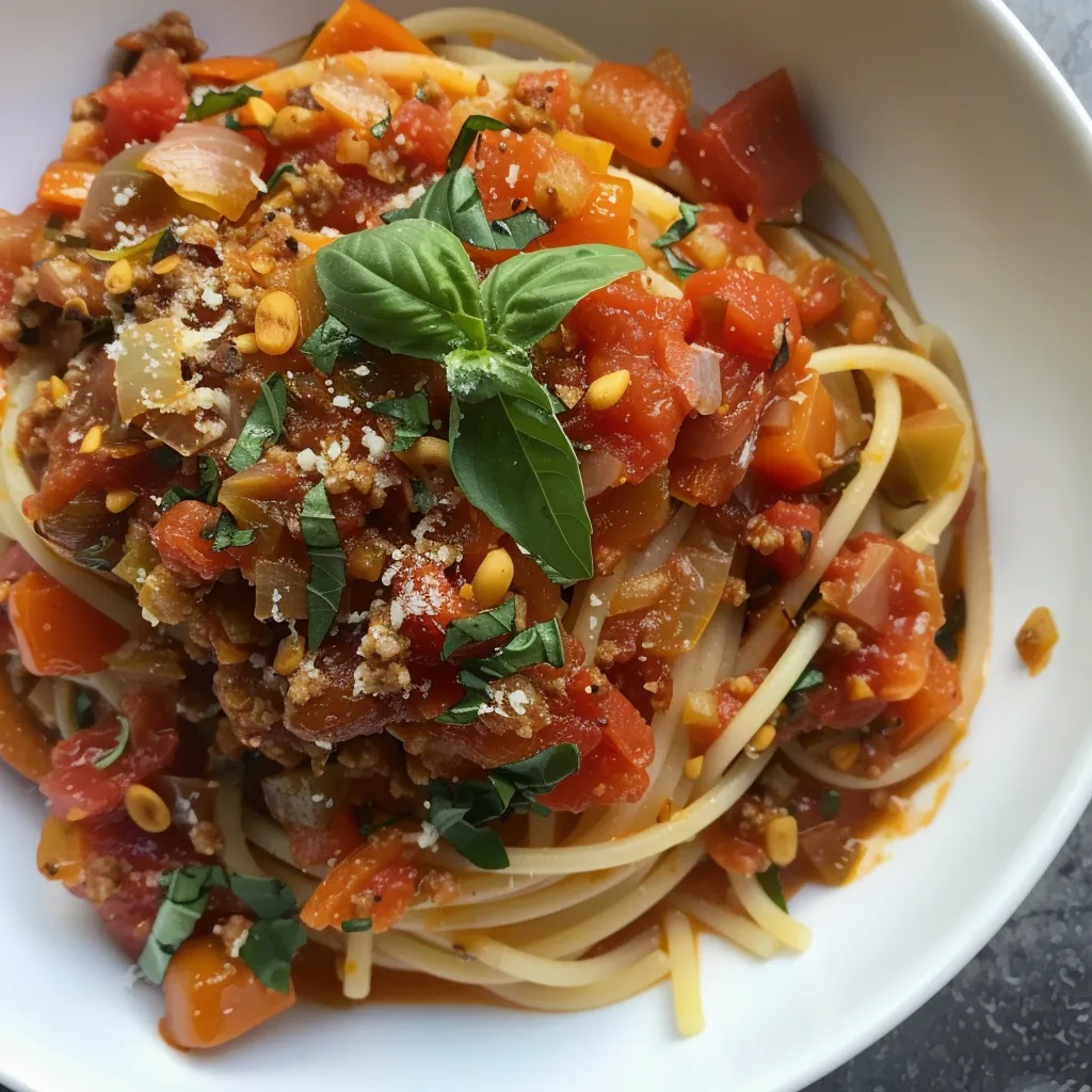 Spaghettis veggie revisités