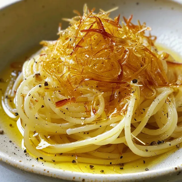 Poutargue et spaghettis méditerranéens