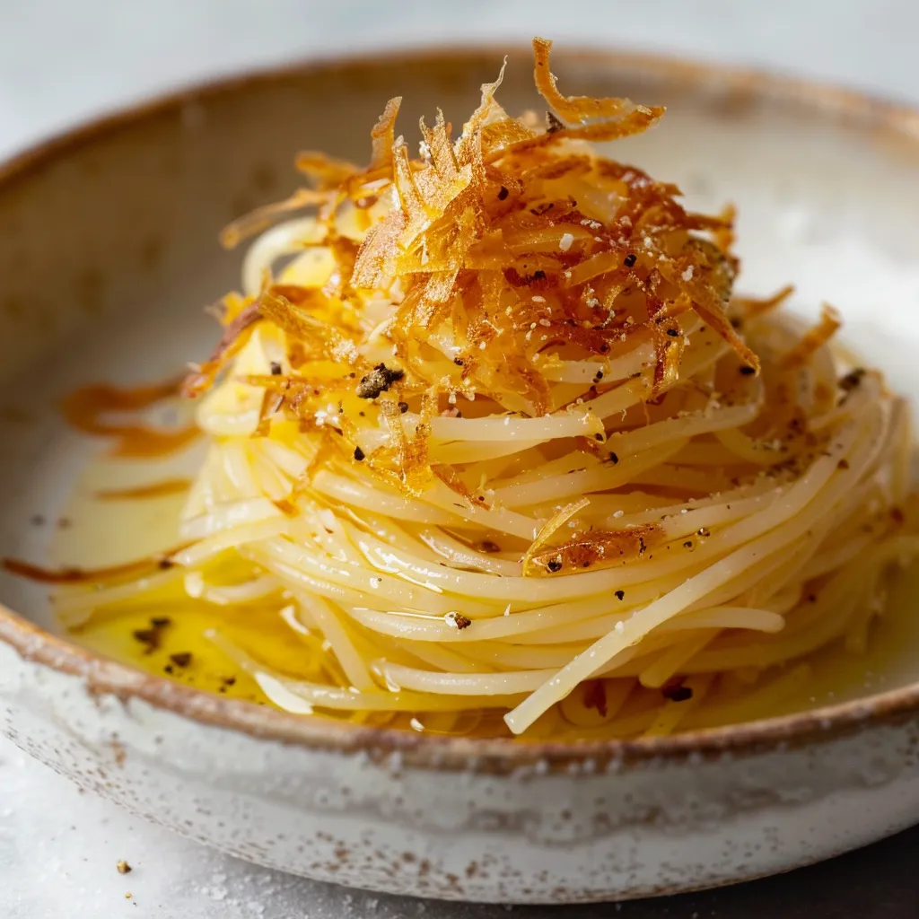 Spaghettis à la poutargue très savoureux
