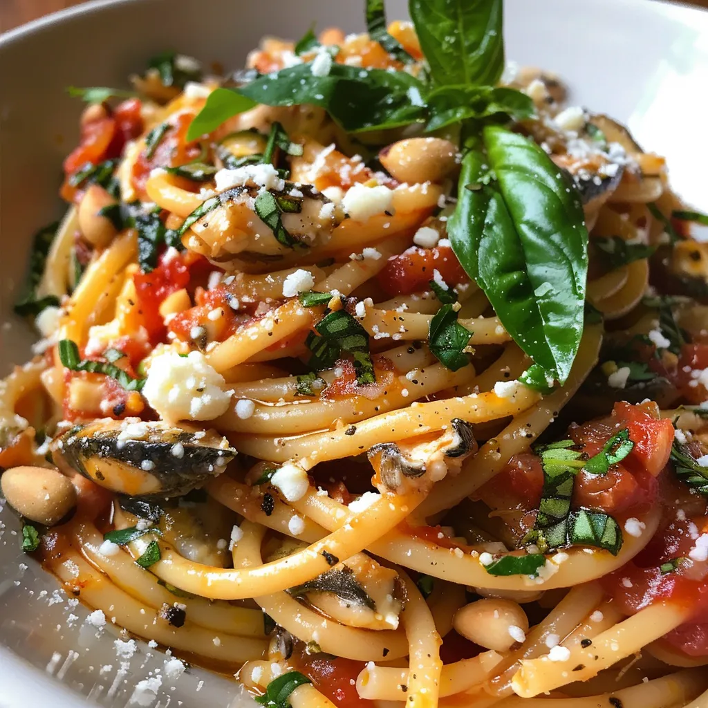 Spaghetti sardines savoureux