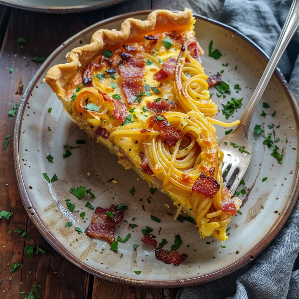 Tarte spirale de spaghettis : idée originale et bluffante