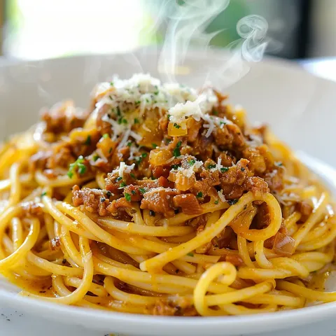 Curry et spaghettis savoureux