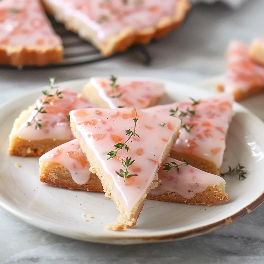 Sablés pamplemousse thym sans lait