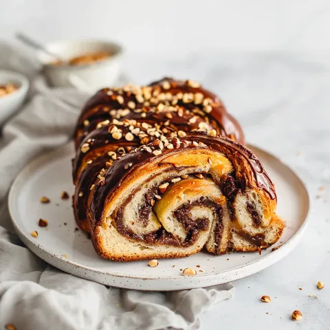 Babka légère noisettes chocolat