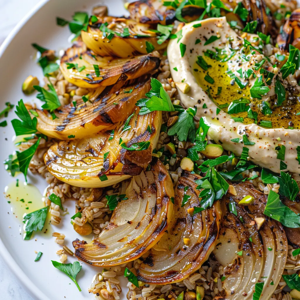 Délicieux fenouil grillé