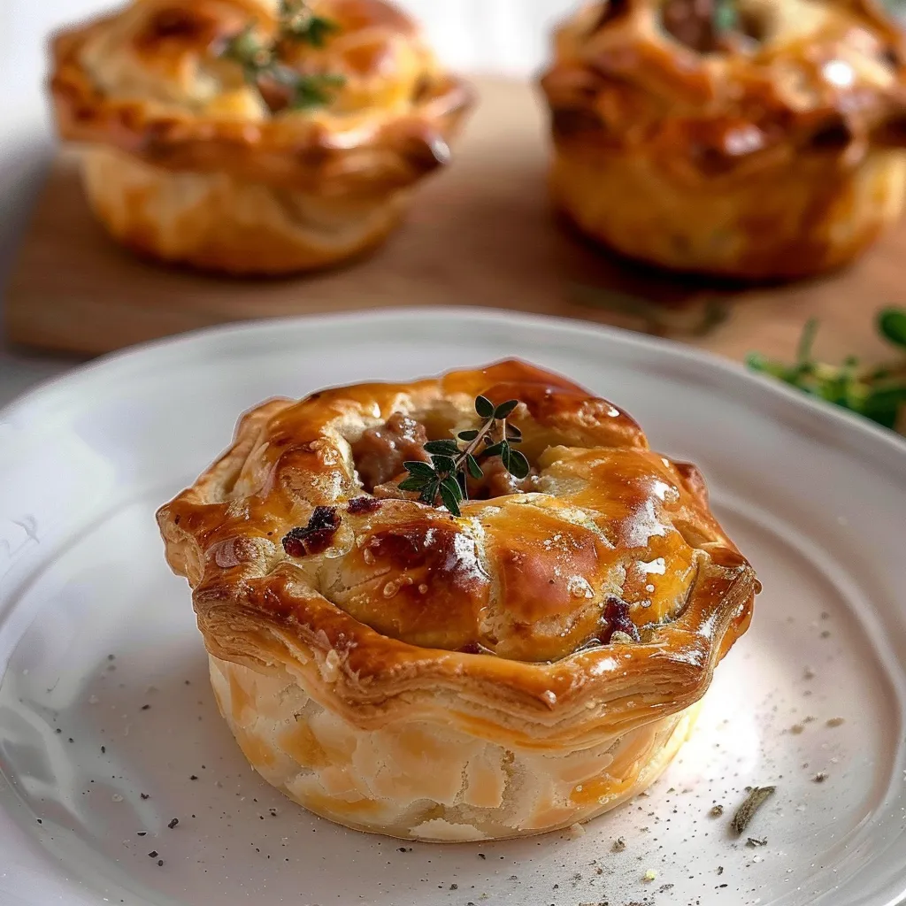Mini-pâtés aux œufs de caille, spécialité festive savoureuse