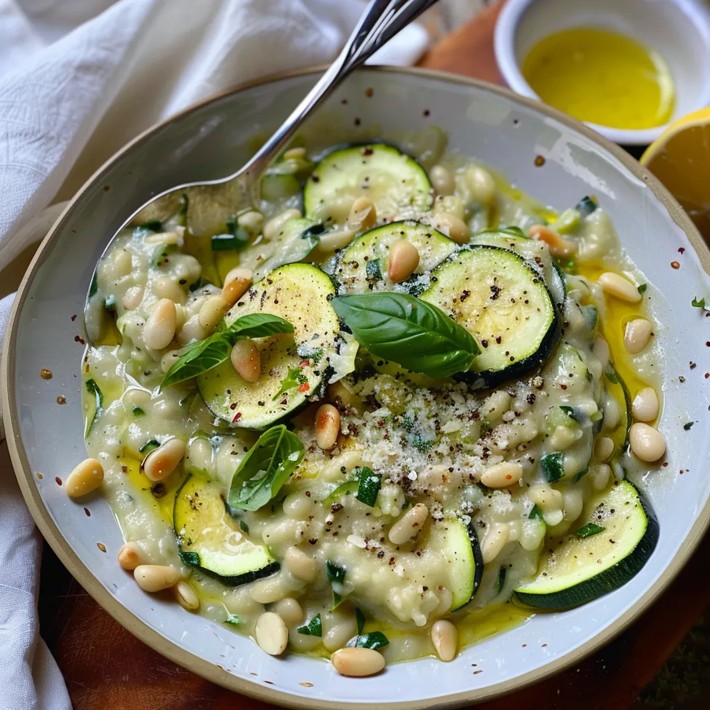 Onctueux courgettes haricots blancs