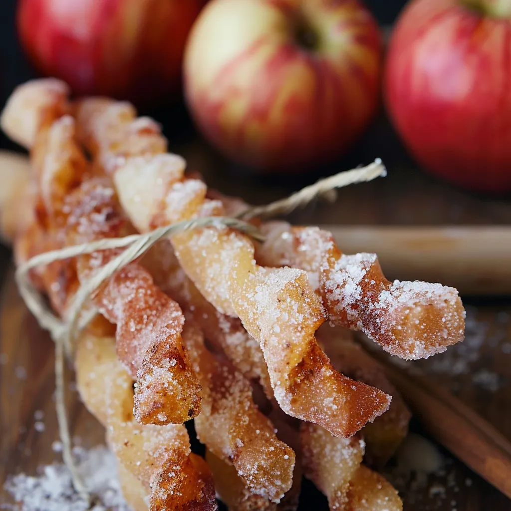 Twists sucrés au cidre croustillants