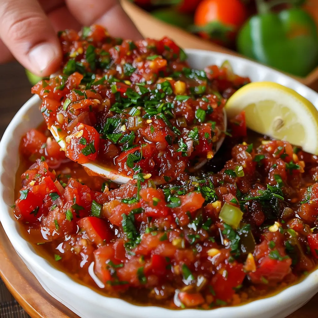 Légumes frais ezme turc