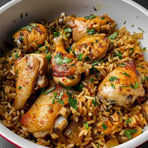 Poulet shawarma et riz tendre