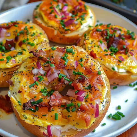 Bagels quiche savoureux