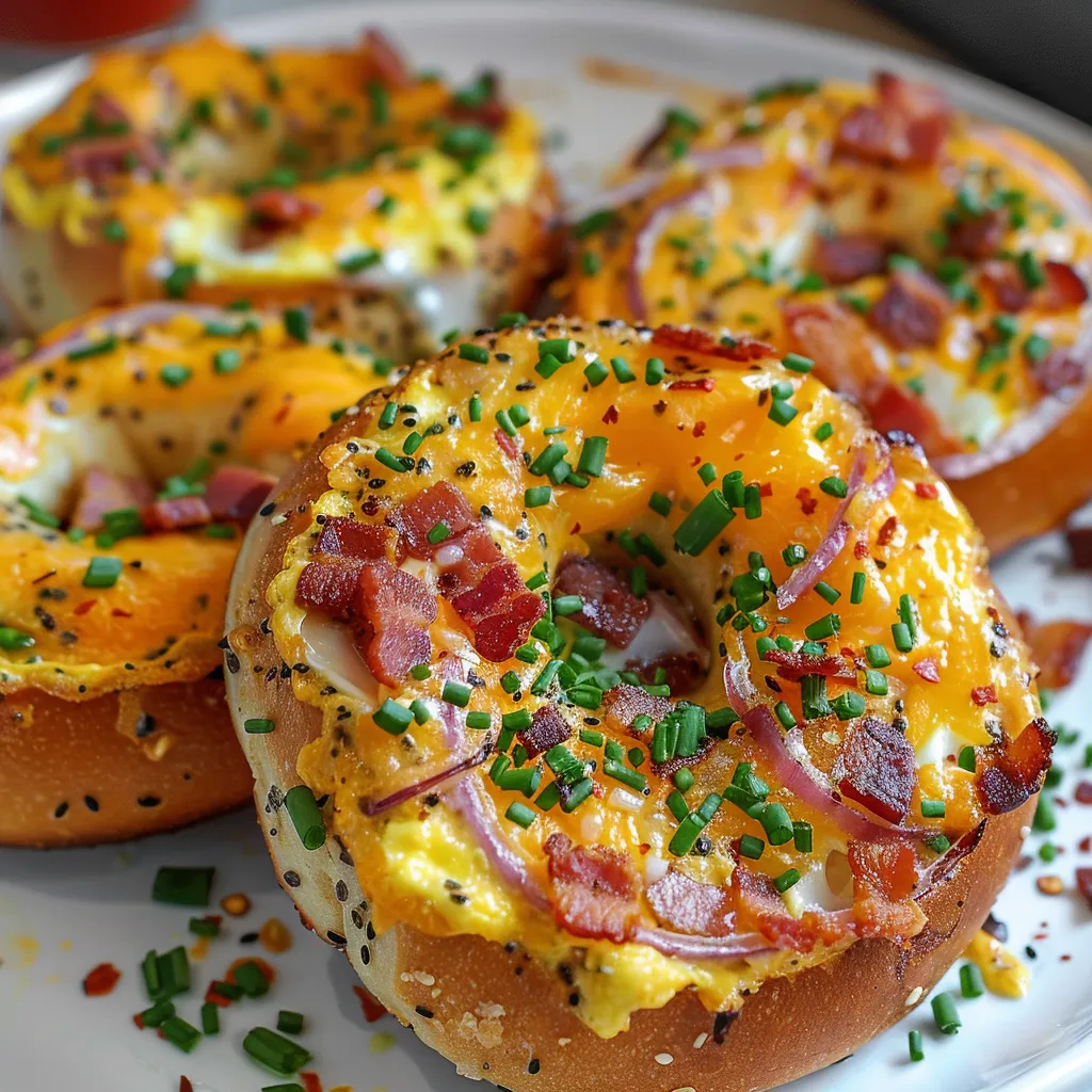 Bagels façon quiche gourmands