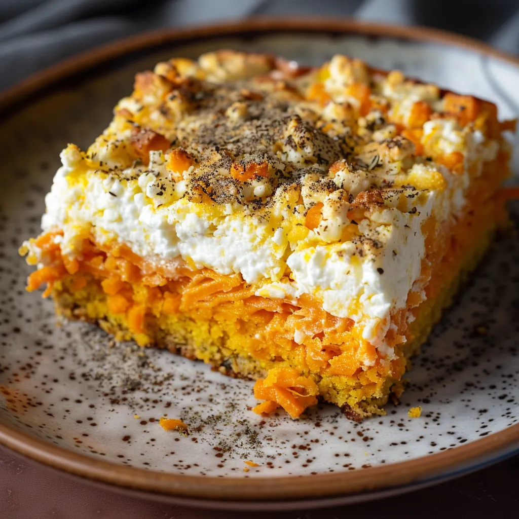 Cake salé carotte et chèvre