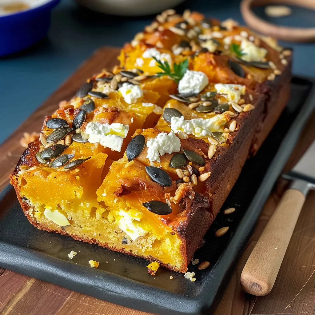 Cake moelleux butternut feta