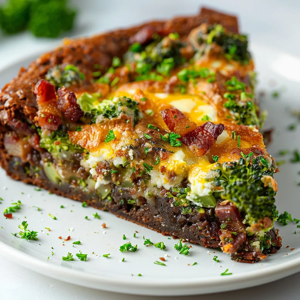Brocoli chèvre et brownie salé