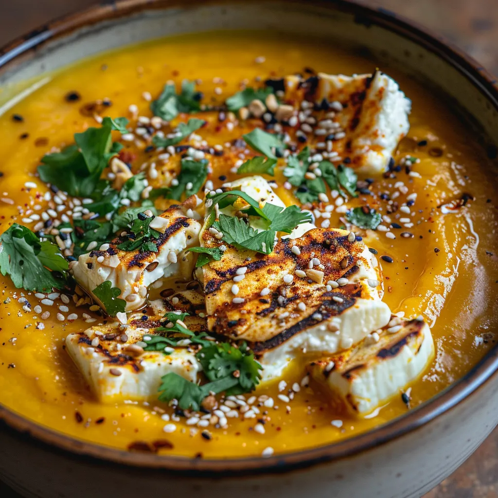 Velouté butternut feta grillée, parfait quand il fait froid