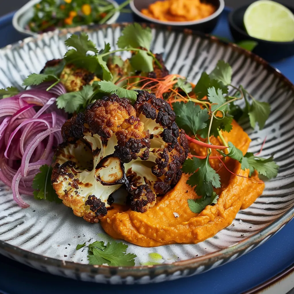 Chou-fleur carottes salade