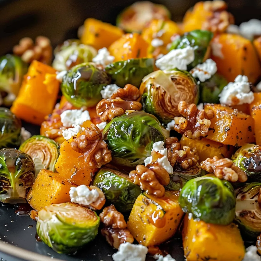 Savoureux assortiment de légumes rôtis d’automne