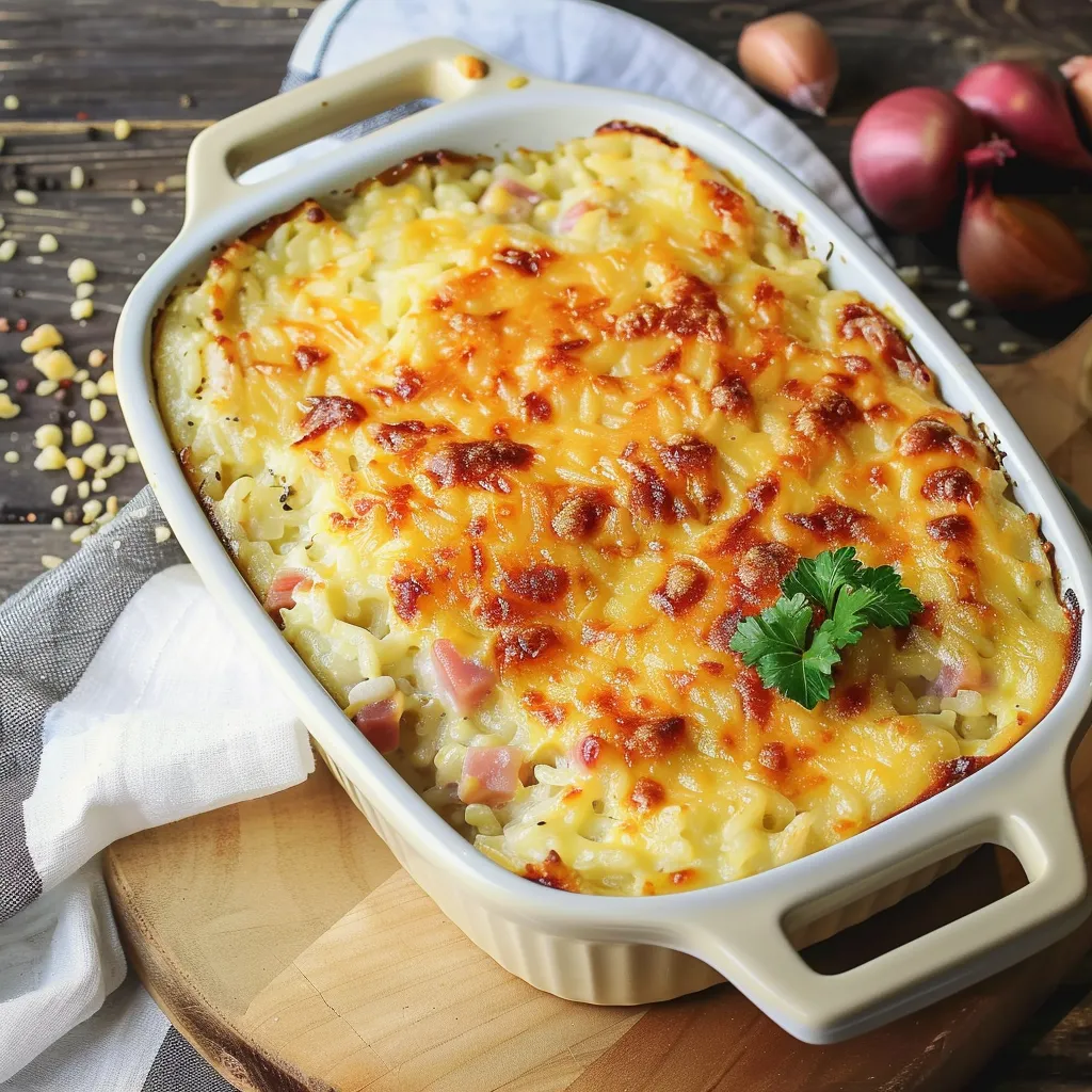 Faites-vous plaisir avec un gratin de riz simple et rapide à préparer