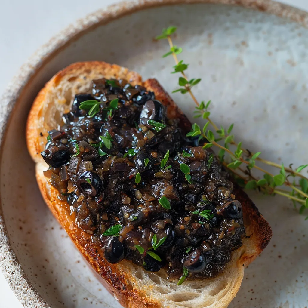 Préparez un toast gourmand à la tapenade