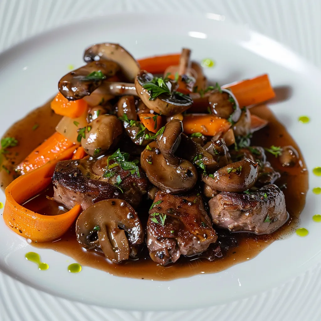 Foies de volaille et inspiration forêt