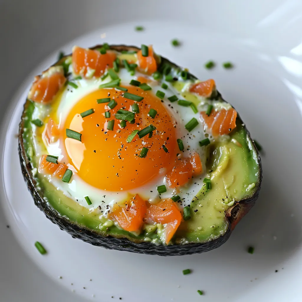 Avocat saumon oeuf cocotte