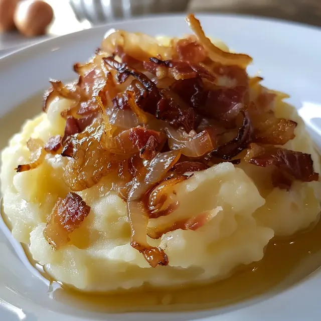 Purée lardons fondants