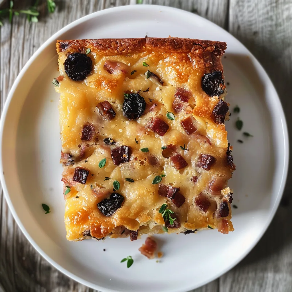 Moelleux pruneaux lardons