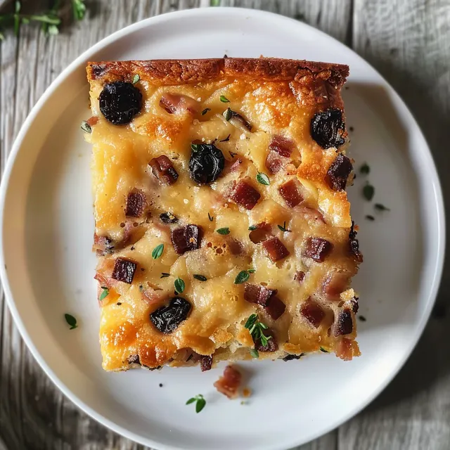 Moelleux pruneaux lardons