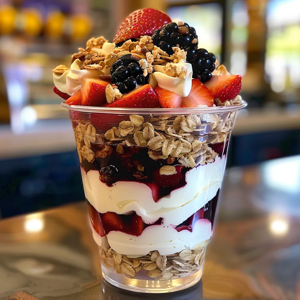 Verrines gourmandes au muesli et fruits frais