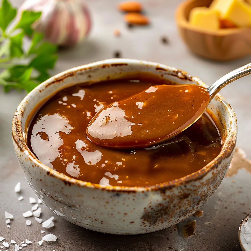 Sauce onctueuse et riche pour poutine