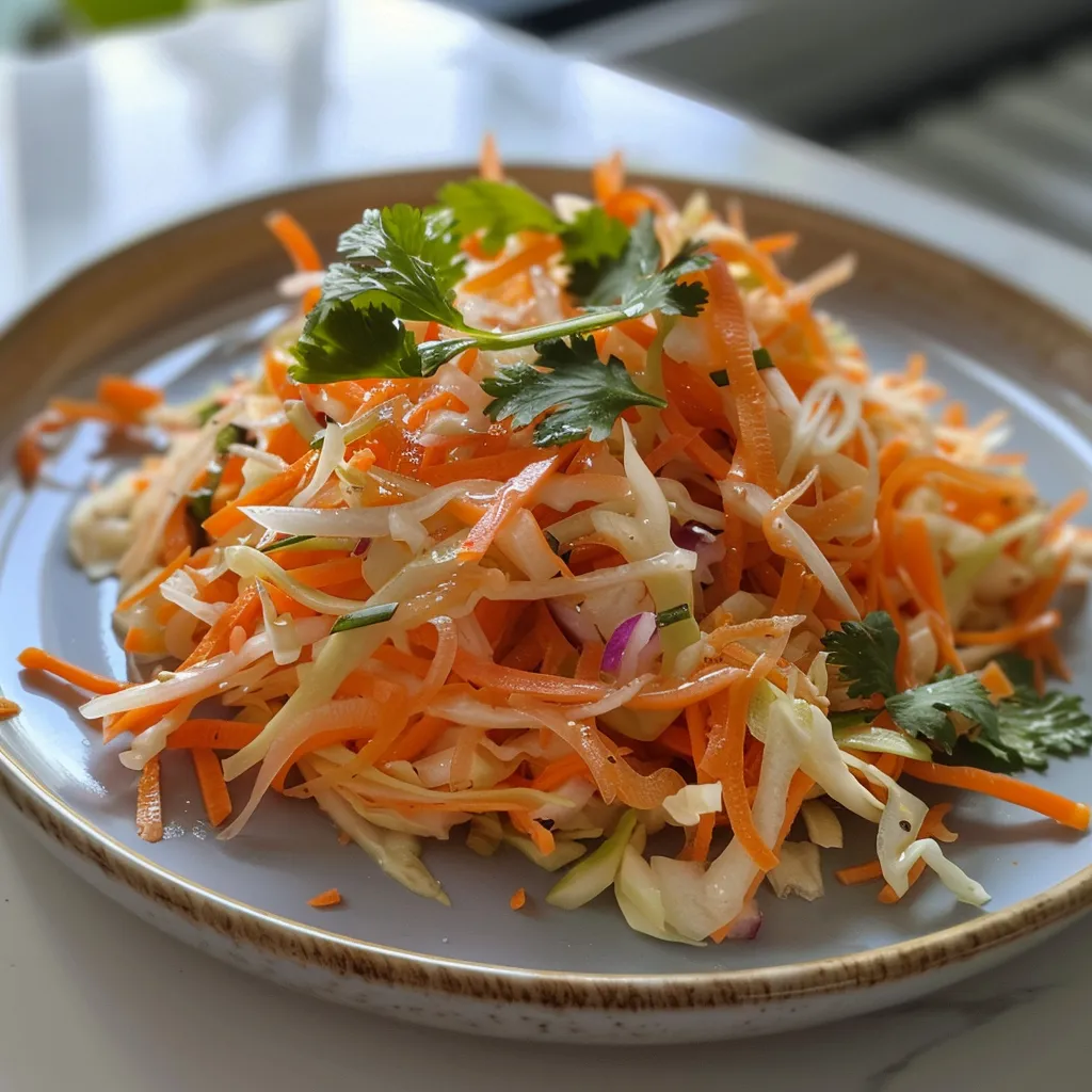 Coleslaw chou et carottes bien frais