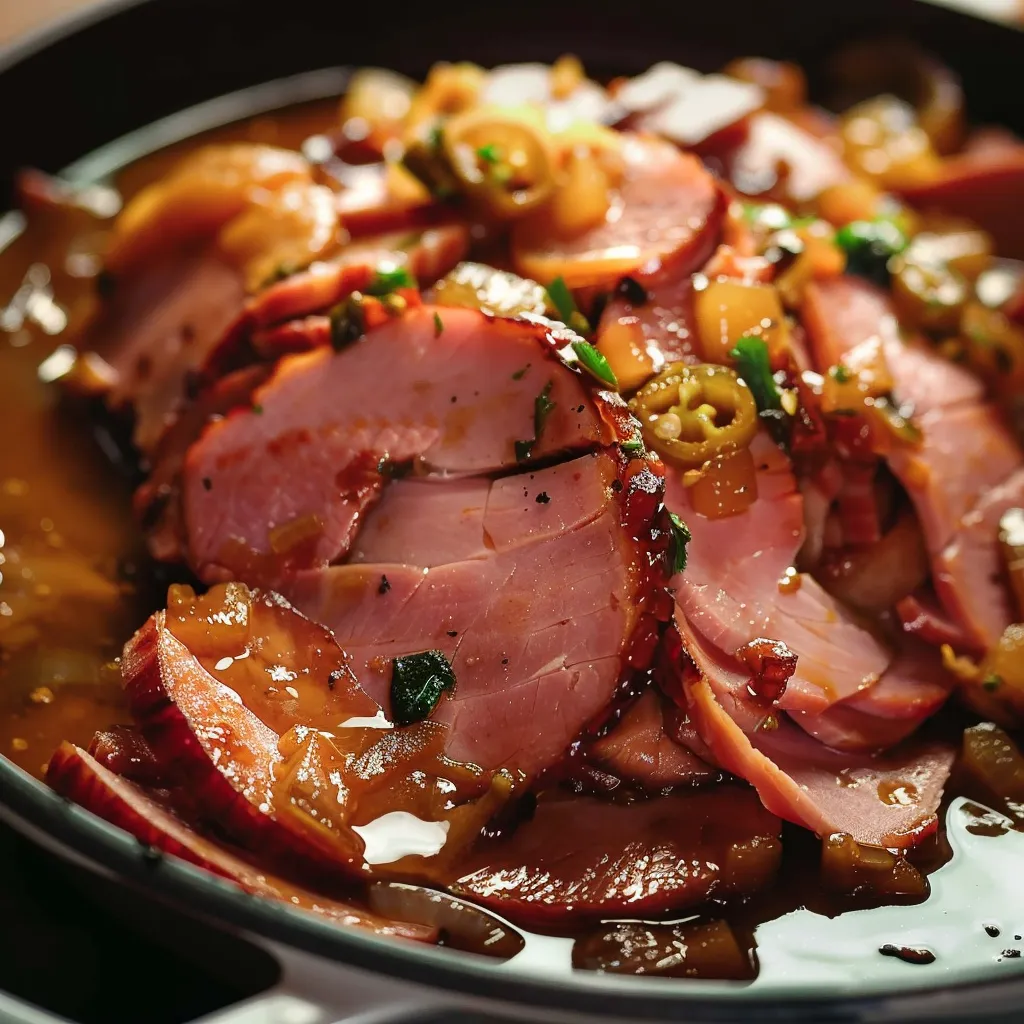 Jambon fondant et savoureux