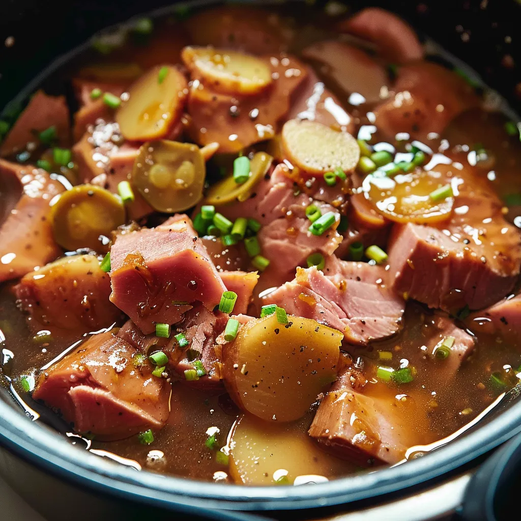 Jambon braisé fondant à l’érable et gingembre
