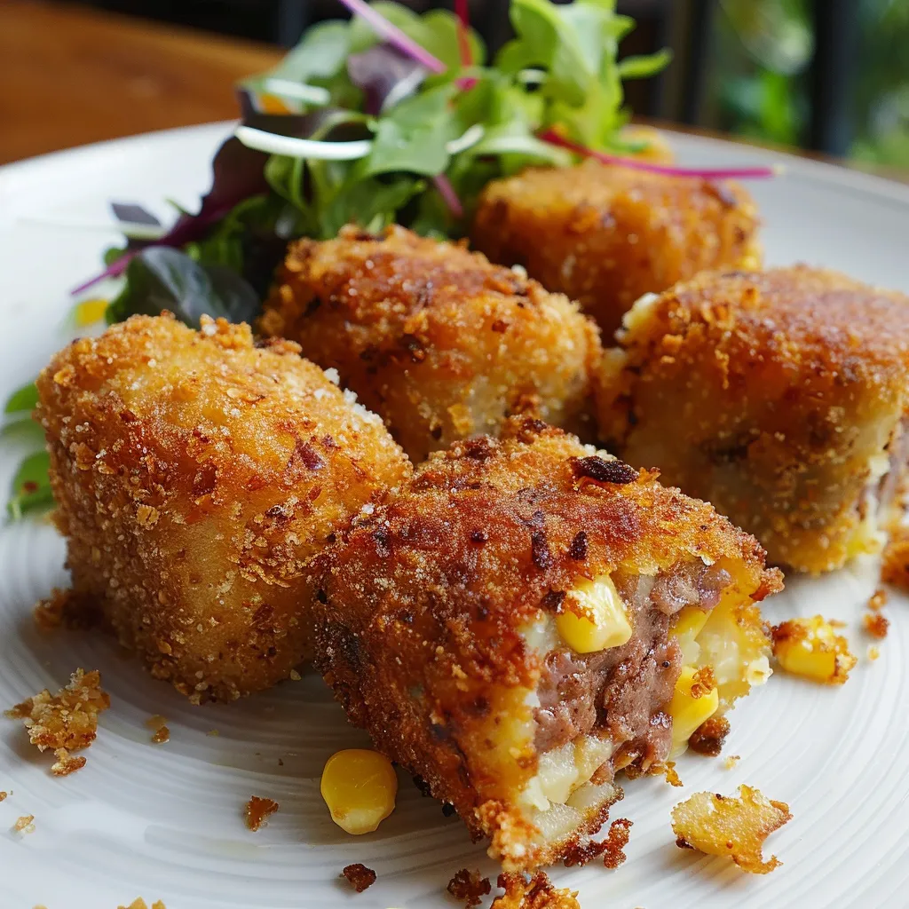 Croquettes maison au pâté chinois bien dorées