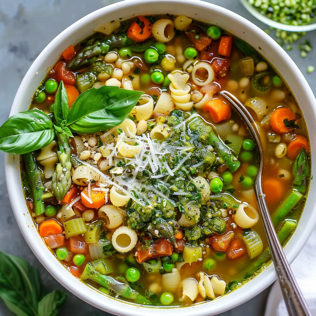 Minestrone frais aux légumes