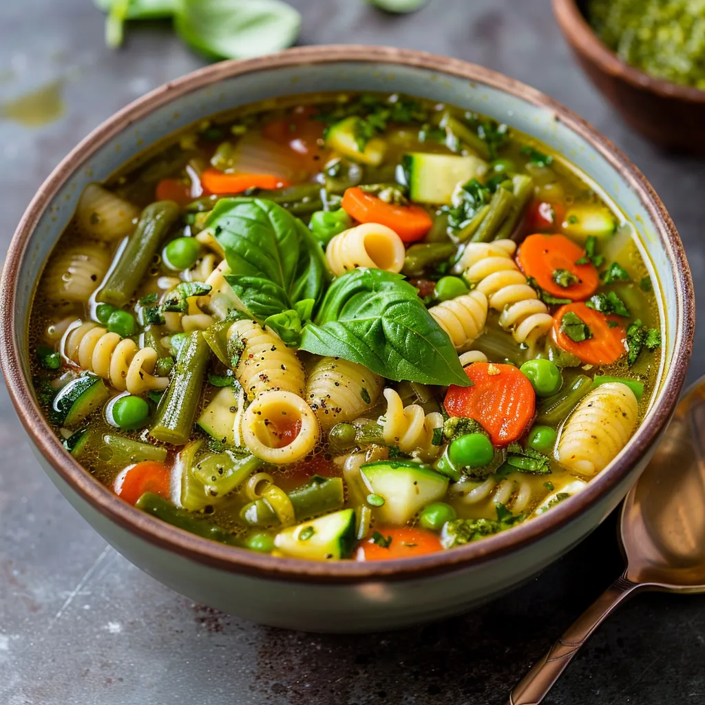Un minestrone printanier bien gourmand