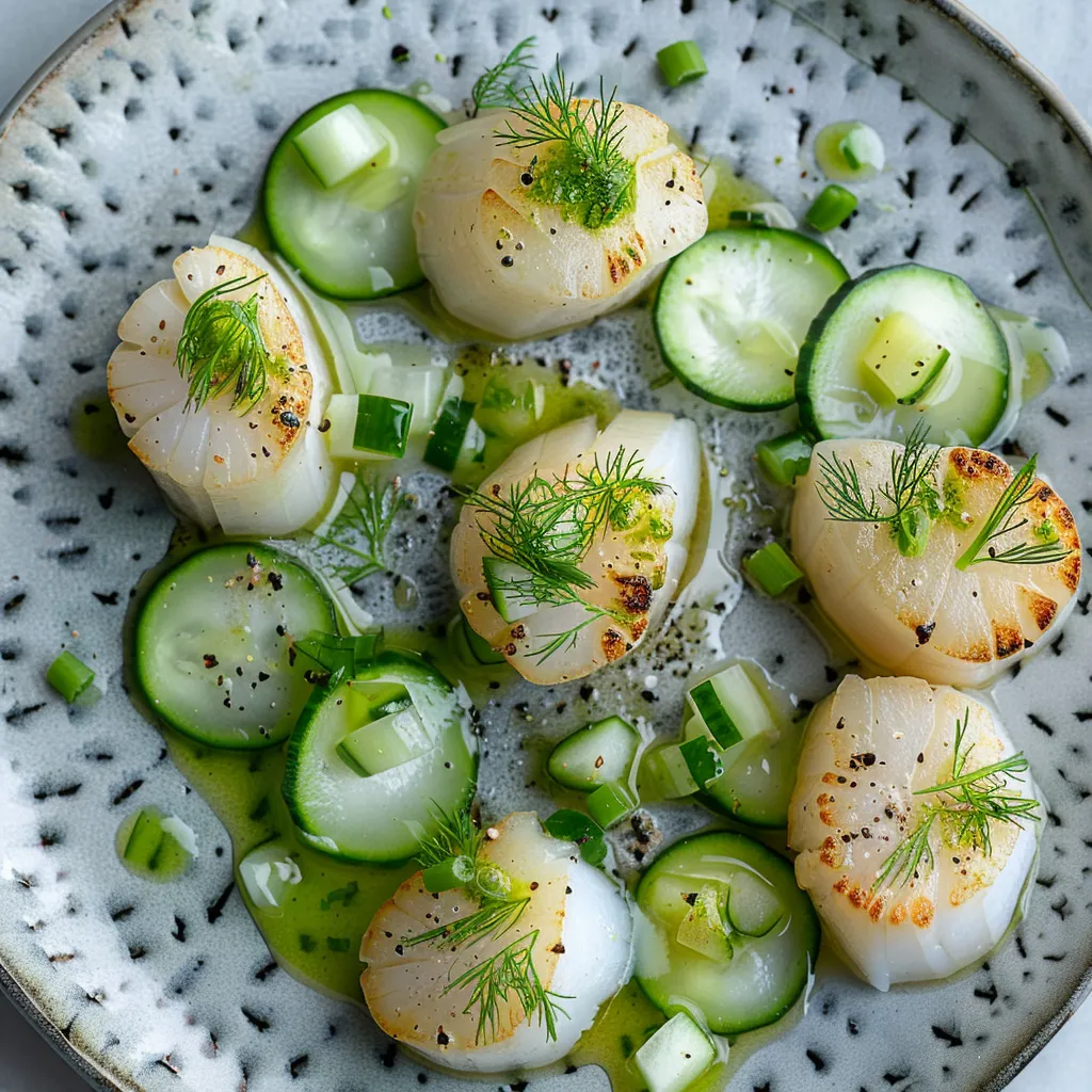 Pétoncles frais à l'aneth