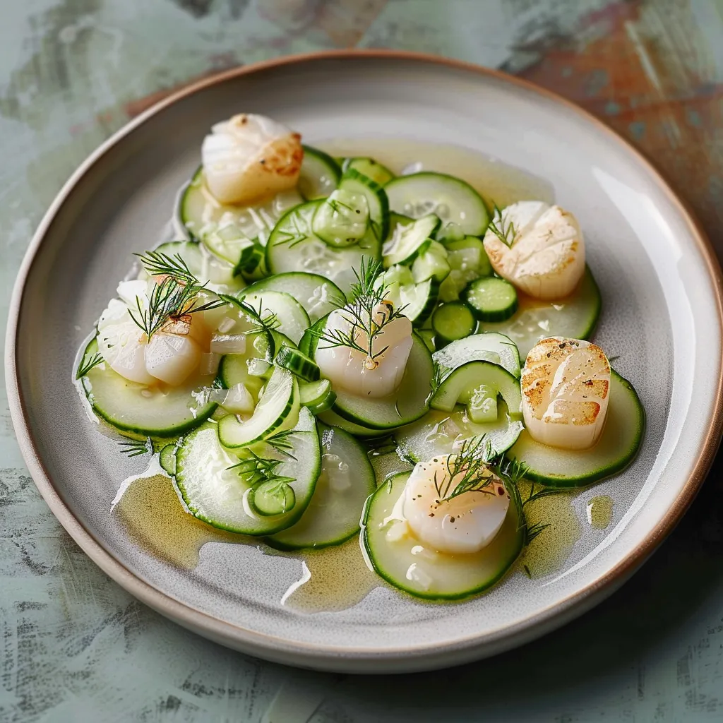 Pétoncles et aneth ultra frais