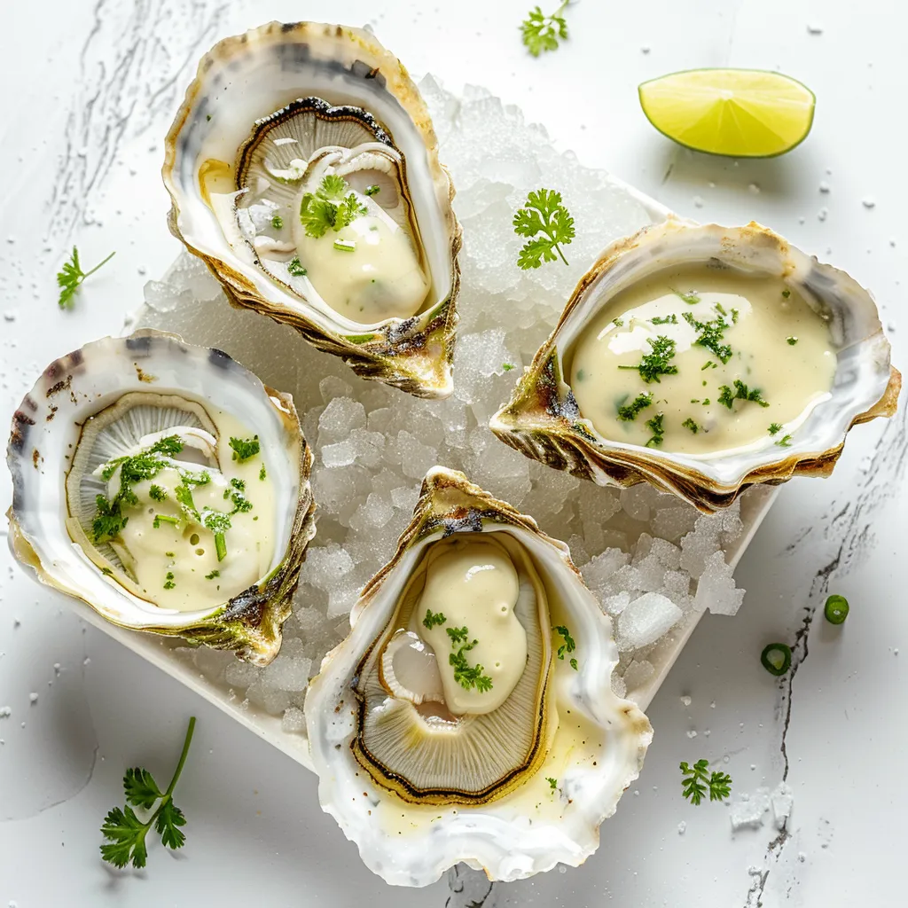 Coco et huîtres fraîches