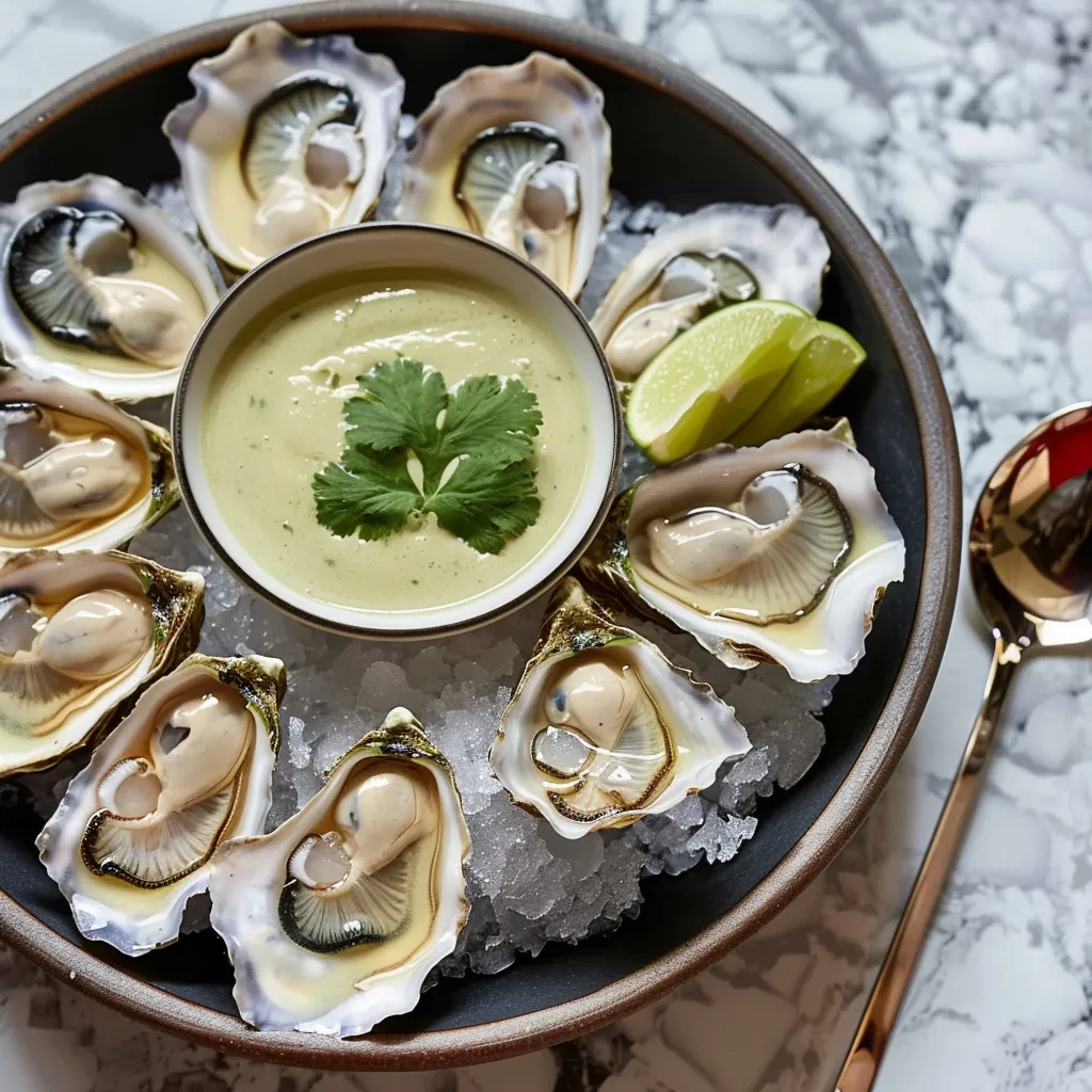 Huîtres croquantes citronnelle coco