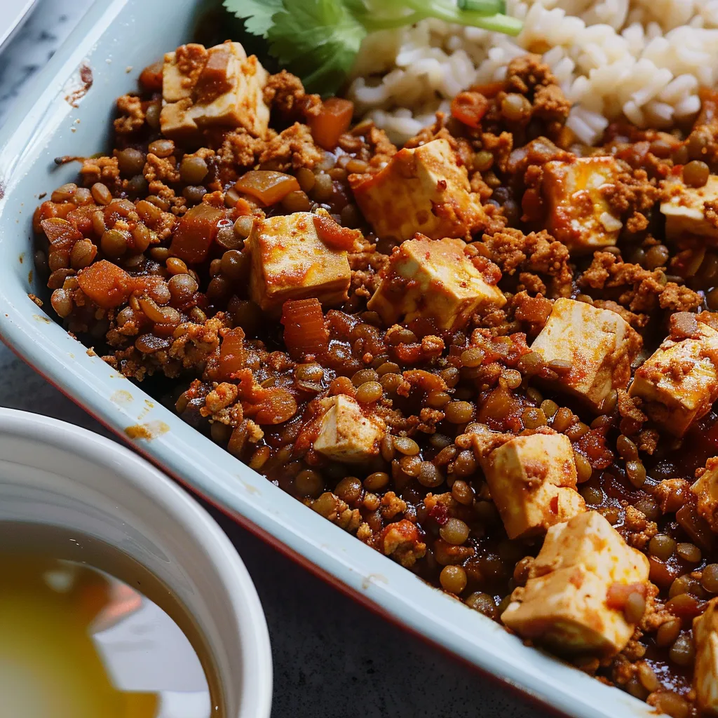 Délicieux sans-viande au tofu et lentilles