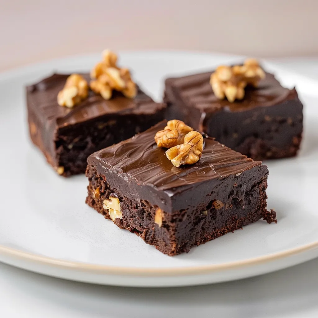 Carrés ultra fondants chocolat et noix