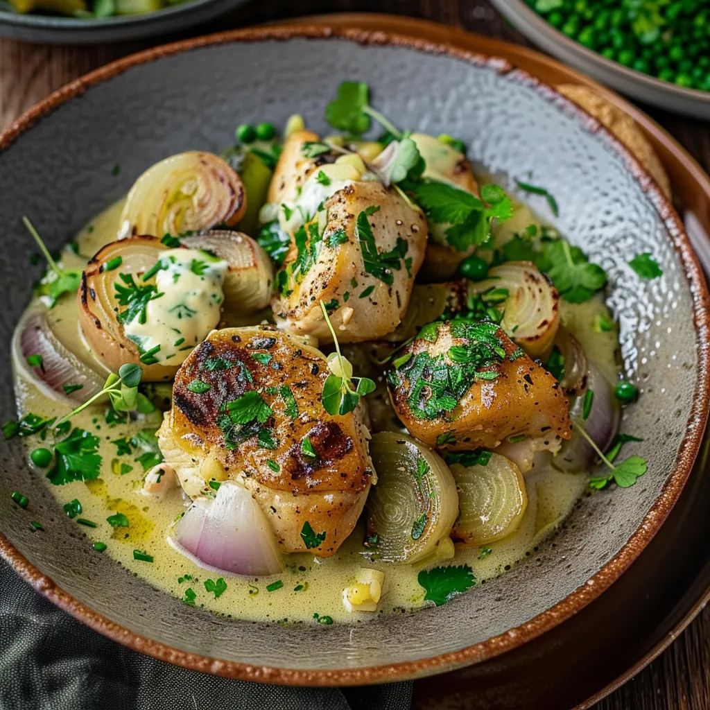 Préparez un délicieux curry vert au poulet plein de saveurs