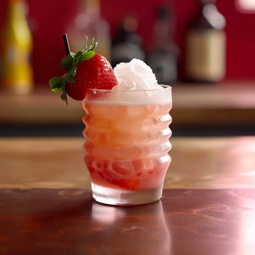 Cocktail festif à la fraise