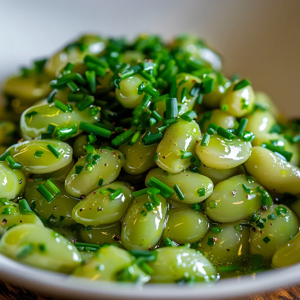 Gourganes vinaigrette fraîche