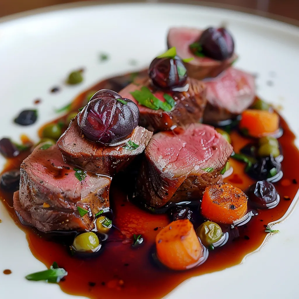 Longe de chevreuil et baies parfumées